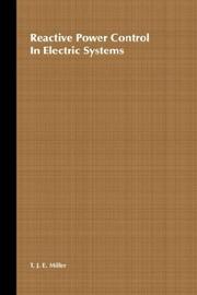 Cover of: Reactive power control in electric systems