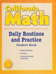 Cover of: Mathmatics, grade 5 daily routine and practice book