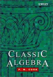 Cover of: Classic algebra