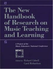 Cover of: The New Handbook of Research on Music Teaching and Learning by 