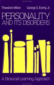 Cover of: Personality and its disorders by Theodore Millon