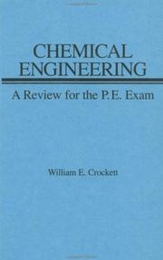 Cover of: Chemical Engineering Review for PE Exam