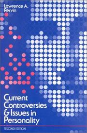 Cover of: Current controversies and issues in personality