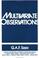 Cover of: Multivariate observations