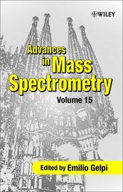 Cover of: Advances in mass spectrometry | 