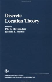 Cover of: Discrete location theory