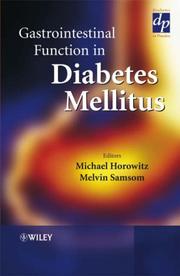 Cover of: Gastrointestinal Function in Diabetes Mellitus (Practical Diabetes) | 