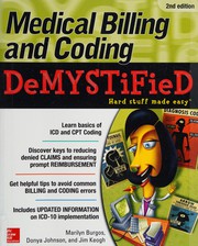Cover of: Medical billing and coding demystified by Marilyn Burgos