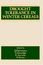 Cover of: Drought tolerance in winter cereals by edited by J.P. Srivastava ... [et al.].