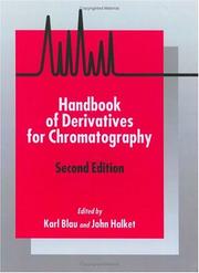 Cover of: Handbook of Derivatives for Chromatography, 2E by 