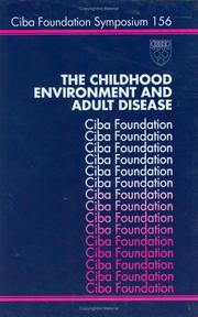 Cover of: The Childhood environment and adult disease.