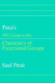 Patai's 1992 guide to the Chemistry of functional groups by Saul Patai
