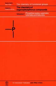 Cover of: Phosphine Oxides, Sulphides, Selenides and Tellurides, Volume 2, The Chemistry of Organophosphorus Compounds by Frank R. Hartley