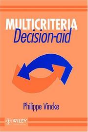 Cover of: Multicriteria decision-aid