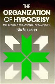 Cover of: The Organization of Hypocrisy by Nils Brunsson