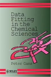Cover of: Data fitting in the chemical sciences by Peter Gans