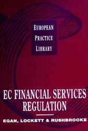 Cover of: EC financial services regulation by Manus Egan