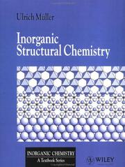 Cover of: Inorganic structural chemistry by Ulrich Müller