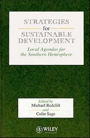Cover of: Strategies for sustainable development: local agendas for the Southern Hemisphere
