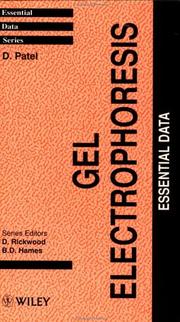Cover of: Gel electrophoresis: essential data