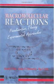 Cover of: Macromolecular reactions: peculiarities, theory, and experimental approaches