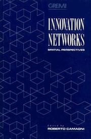 Cover of: Innovation Networks: Spatial Perspectives