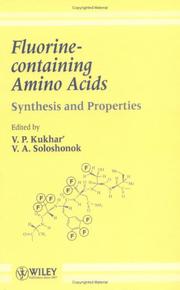 Cover of: Fluorine-containing amino acids: synthesis and properties