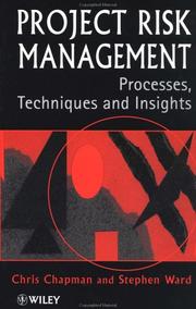 Cover of: Project Risk Management: Processes, Techniques and Insights