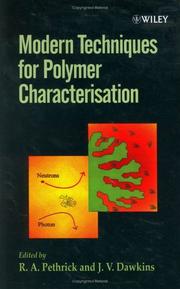 Cover of: Modern techniques for polymer characterisation