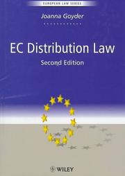 Cover of: EC distribution law