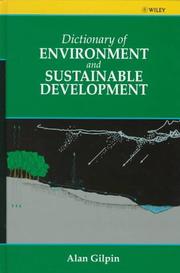 Dictionary of environment and sustainable development by Alan Gilpin