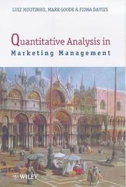 Cover of: Quantitative Analysis in Marketing Management | Luiz Moutinho