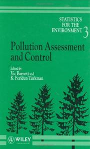 Cover of: Statistics for the Environment, Pollution Assessment and Control (Statistics for the Environment) by 