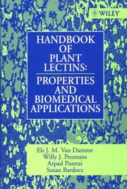 Handbook of plant lectins by Els. J. M. Van Damme, Willy J. Peumans, Arpad Pusztai, Susan Bardocz