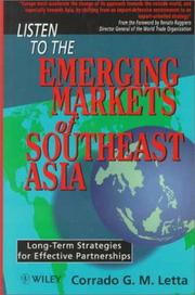 Cover of: Listen to the Emerging Markets of Southeast Asia by Corrado G. M. Letta