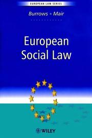 Cover of: European social law