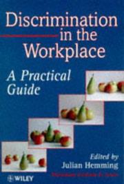 Cover of: Discrimination in the workplace by Julian Hemming