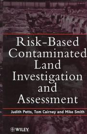 Cover of: Risk-based contaminated land investigation and assessment