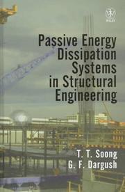 Cover of: Passive energy dissipation systems in structural engineering