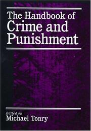 Cover of: The Handbook of Crime and Punishment by Michael Tonry