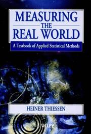 Cover of: Measuring the Real World: A Textbook of Applied Statistical Methods