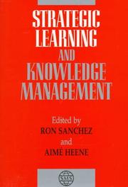 Cover of: Strategic learning and knowledge management
