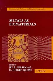 Cover of: Metals as biomaterials | 