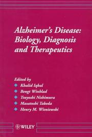 Cover of: Alzheimer's disease by edited by Khalid Iqbal ... [et al.].
