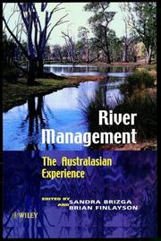 Cover of: River Management: The Australasian Experience (International Association of Geomorphologists)