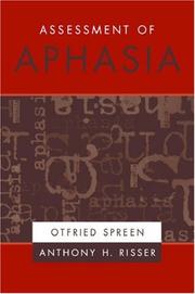 Cover of: Assessment of Aphasia by Otfried Spreen, Anthony H. Risser
