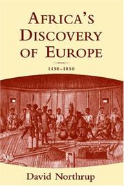 Africa's discovery of Europe by David Northrup