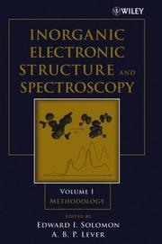 Cover of: Inorganic Electronic Structure and Spectroscopy by 