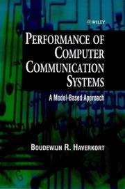 Cover of: Performance of computer communication systems: a model-based approach
