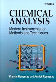 Cover of: Chemical Analysis: Modern Instrumentation Methods and Techniques